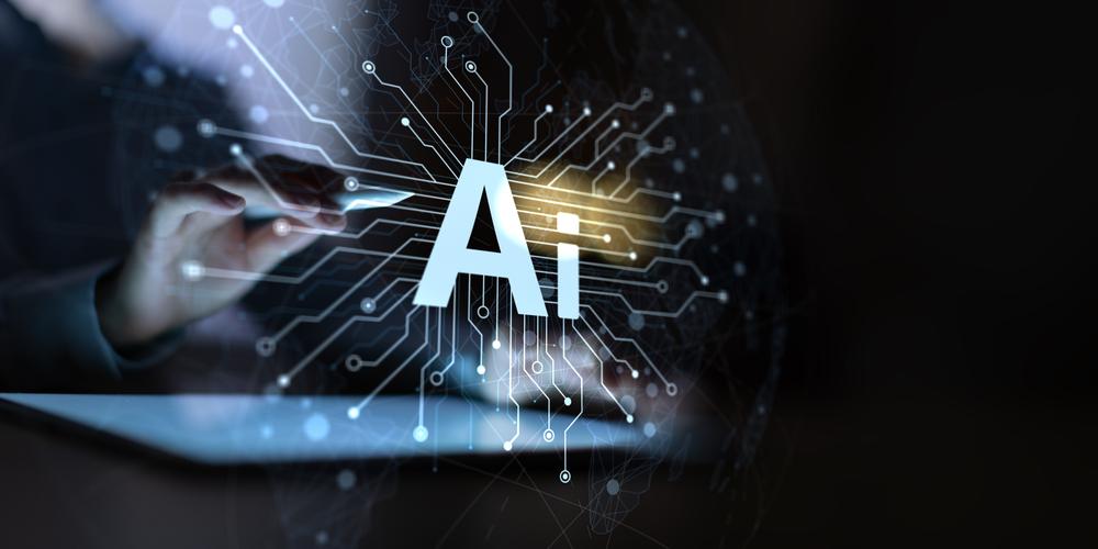 AI interface above a tablet representing automated vendor check-ins